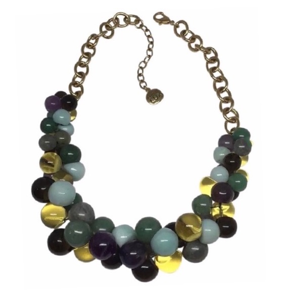 Vintage Beaded Semi-precious Stone Necklace - Picture 1 of 7